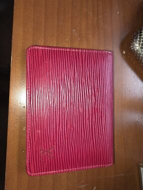 Louis Vuitton Sp0936 Red Epi Leather Card Wallet